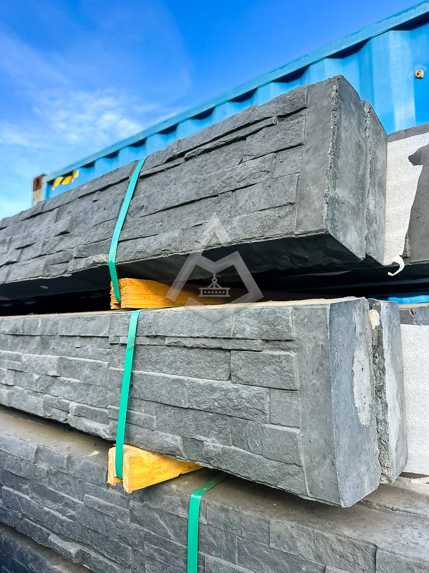 Stack Stone Concrete Sleepers for Retaining wall