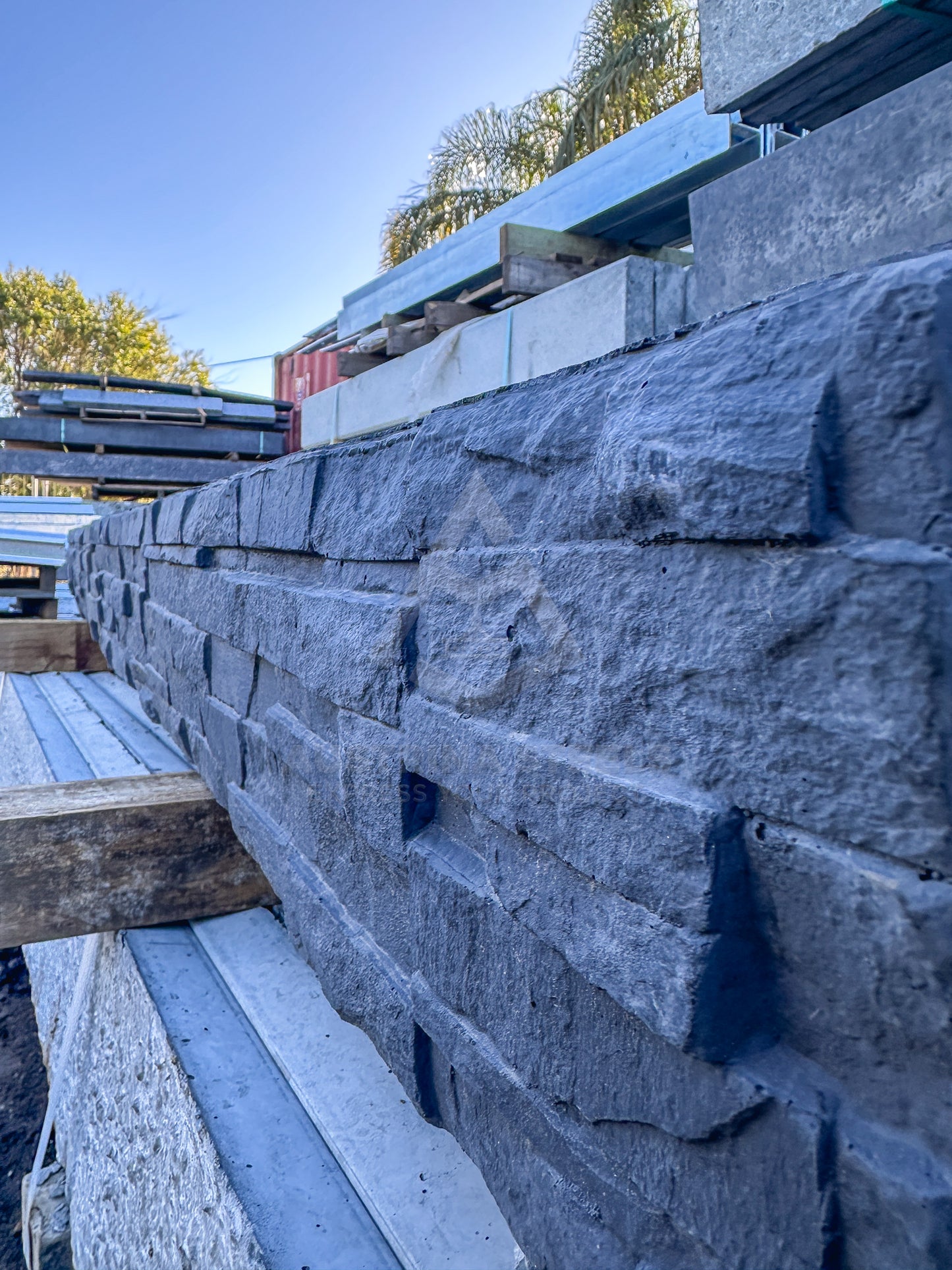 Stack Stone Concrete Sleepers for Retaining wall