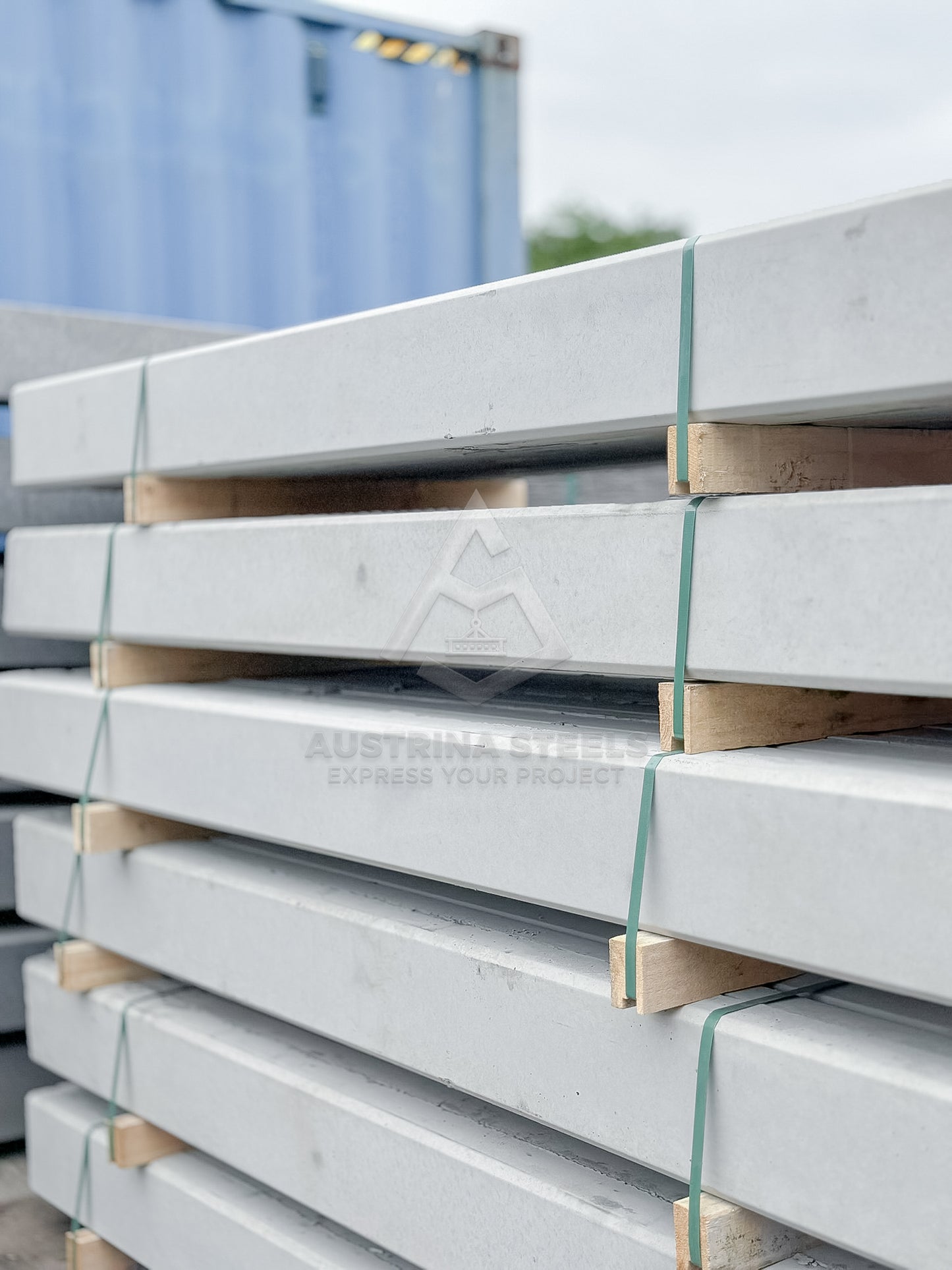 2.4- meter Smooth face Concrete Sleepers - Natural Color