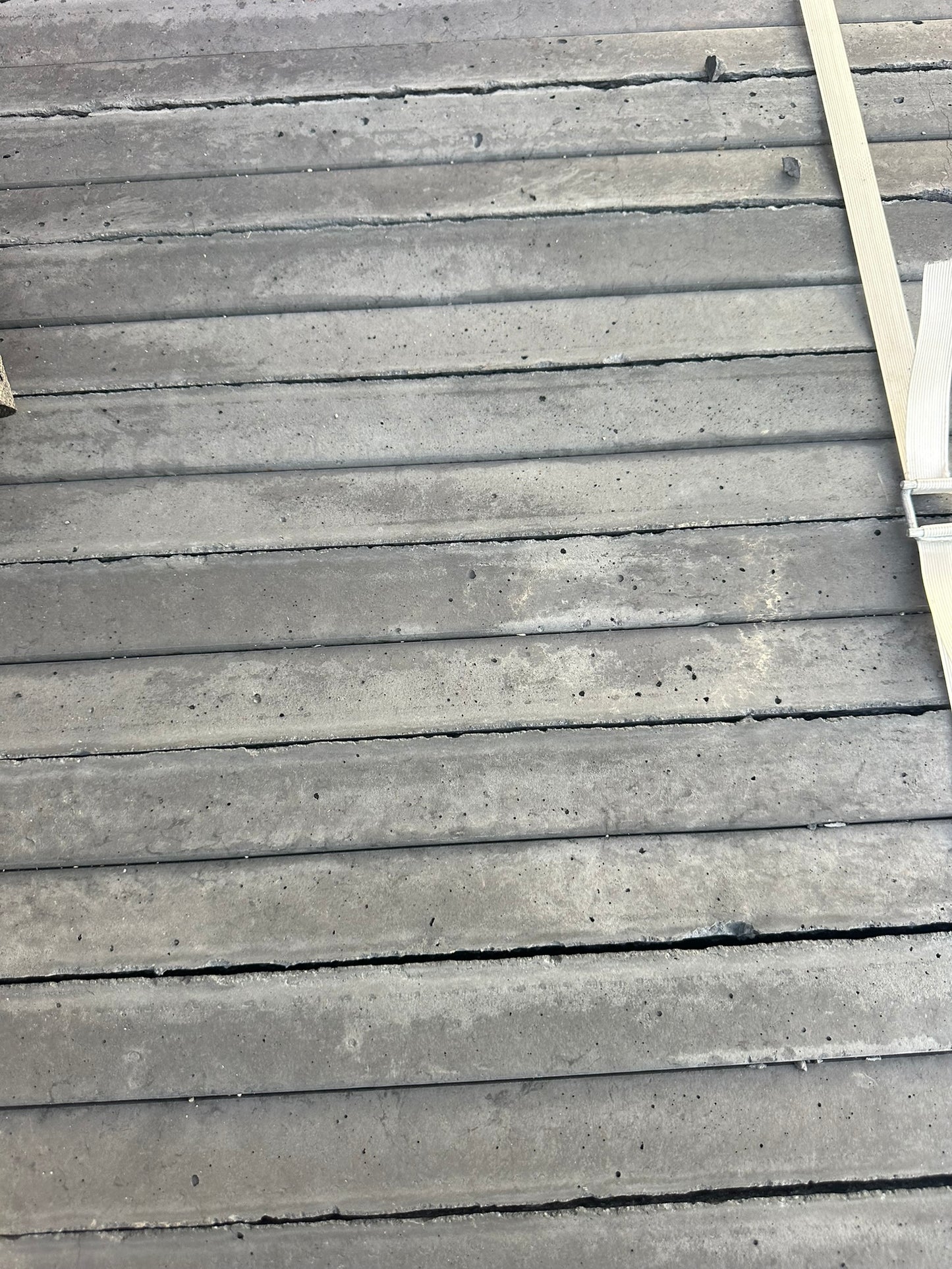 Smooth face Charcoal Under Fence Plinth (UFP) Concrete Sleepers