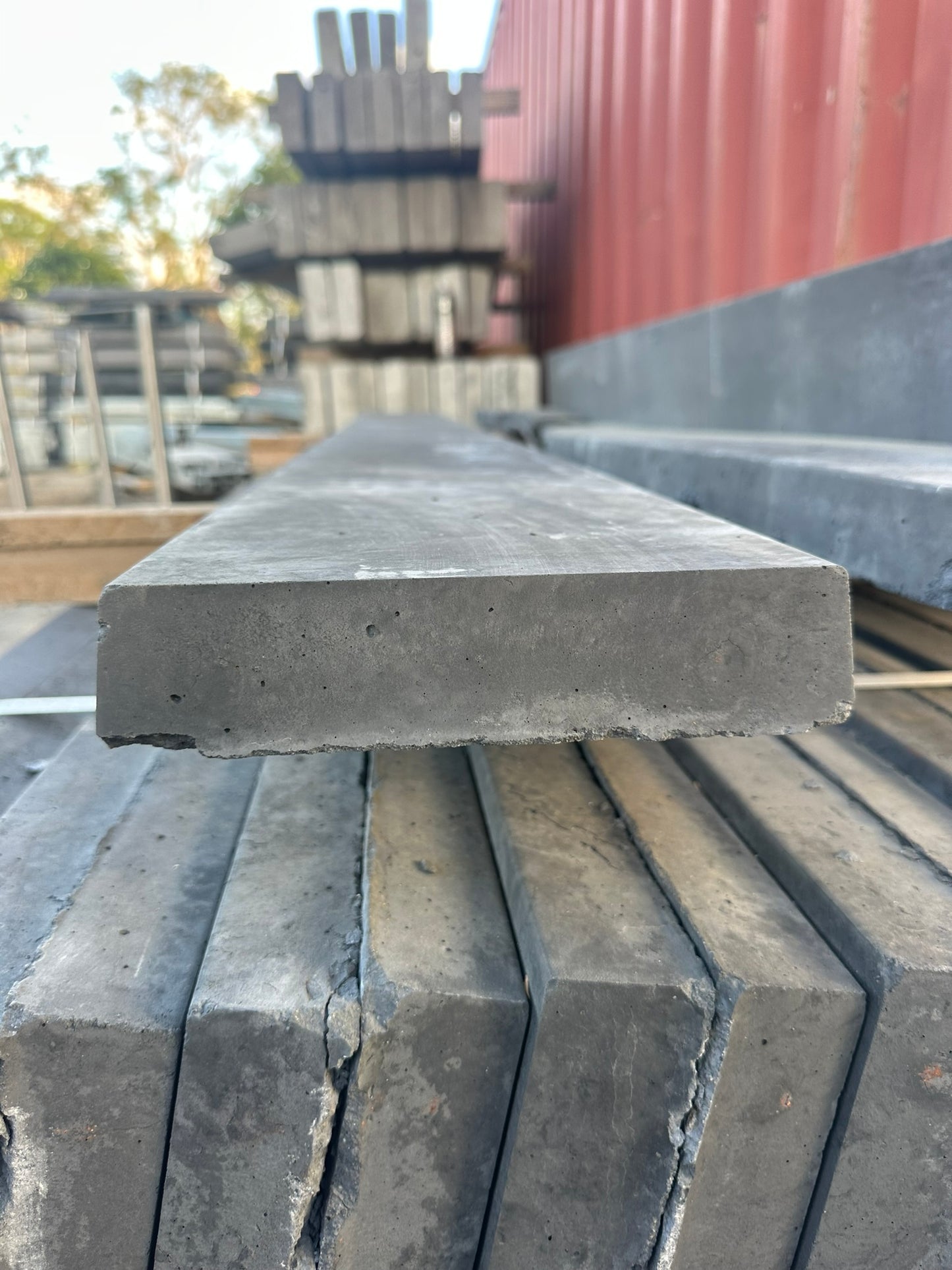 Smooth face Charcoal Under Fence Plinth (UFP) Concrete Sleepers