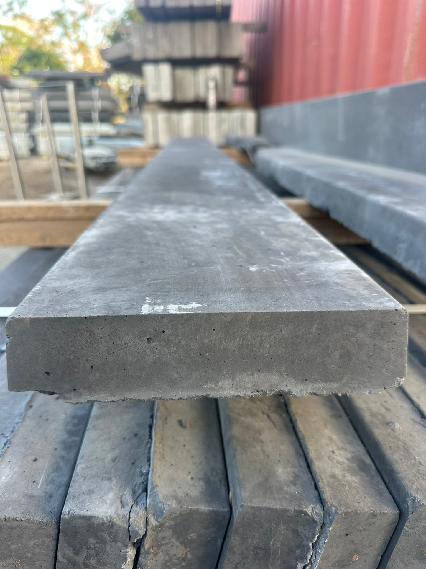 Smooth face Charcoal Under Fence Plinth (UFP) Concrete Sleepers