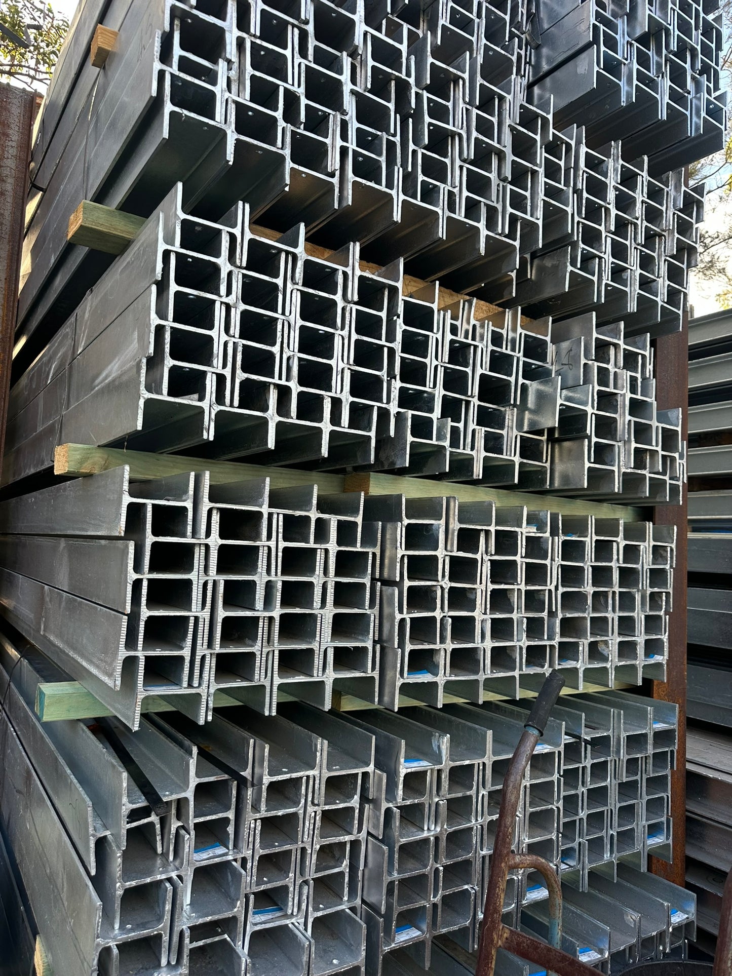 Retaining wall steel posts