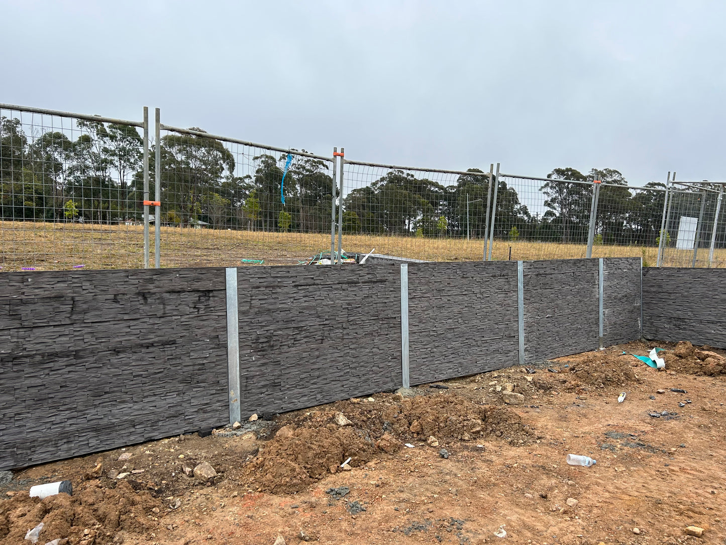 Stack Stone Concrete Sleepers and Retaining wall posts