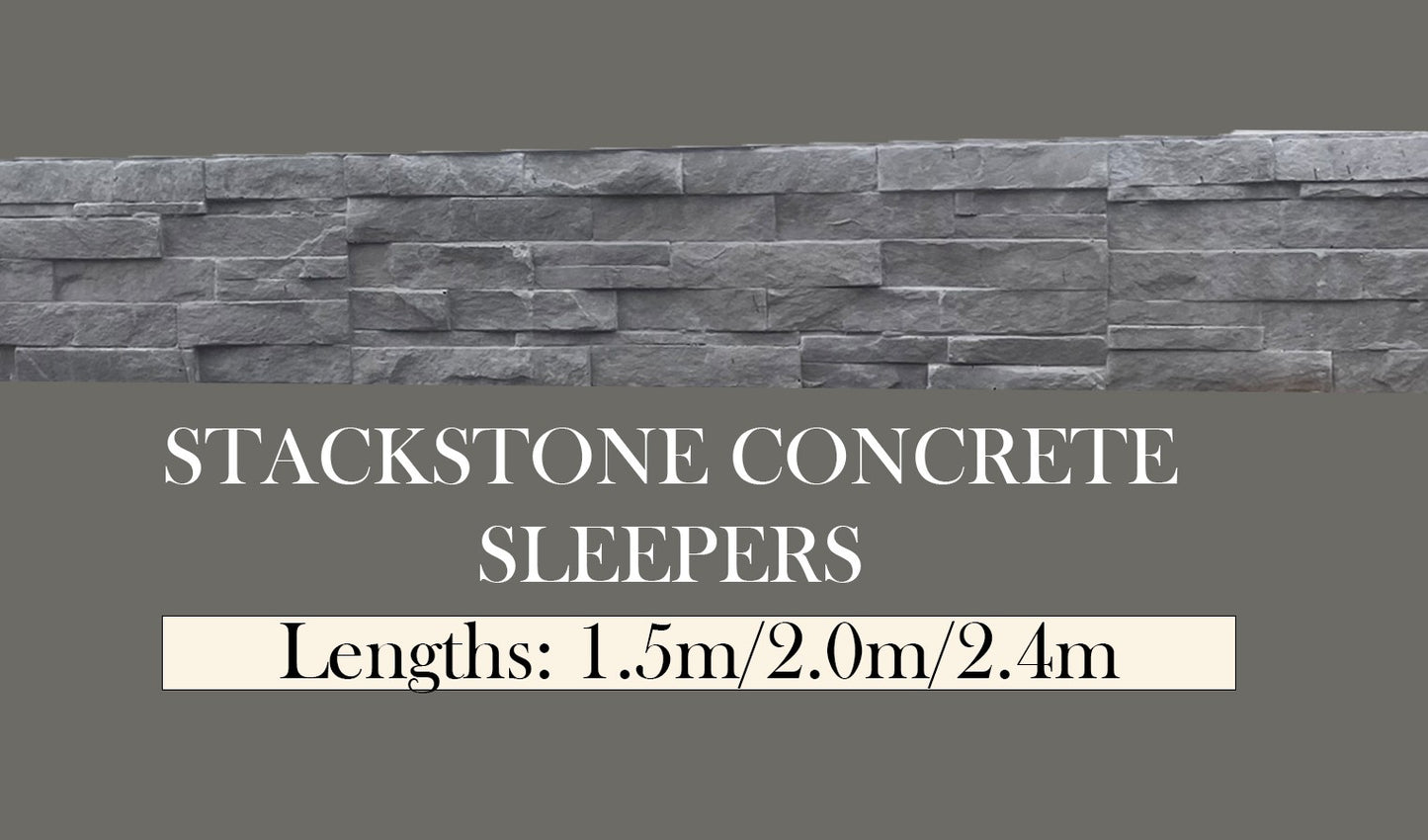 Stack Stone Concrete Sleepers