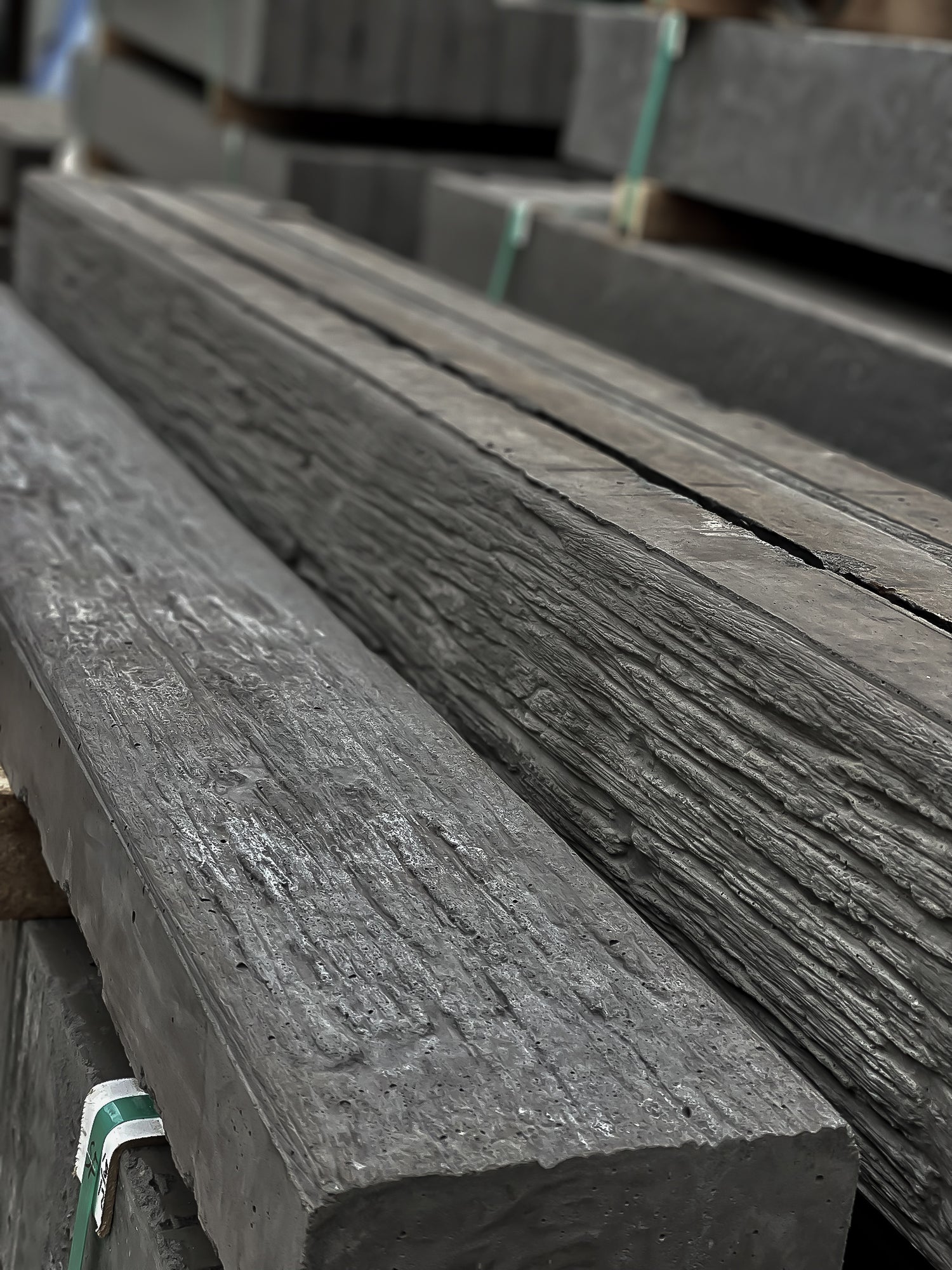 Woodgrain Concrete Sleepers for Retaining Walls