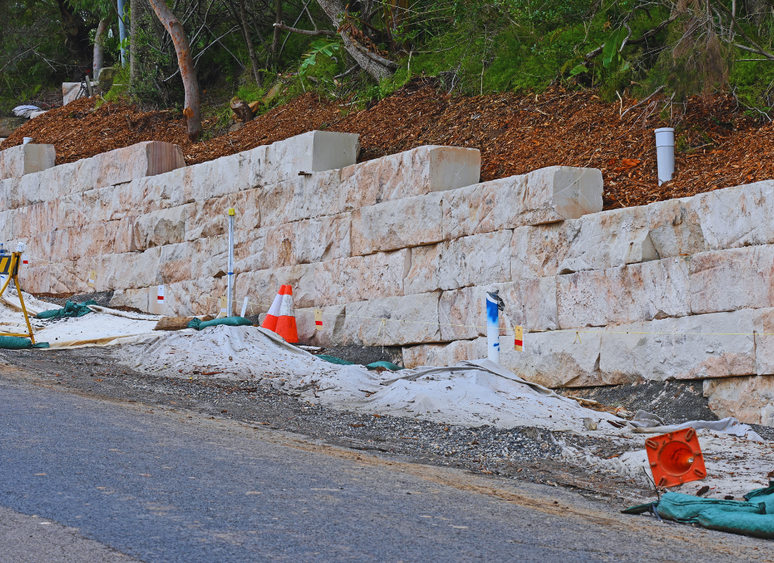 Retaining wall block size calculator