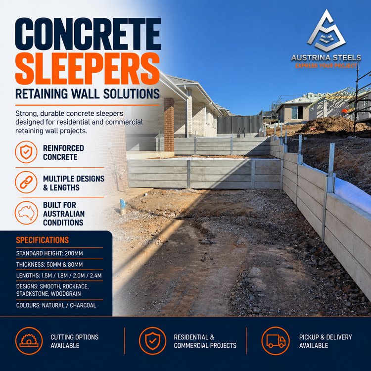 Concrete Sleepers for Retaining Walls
