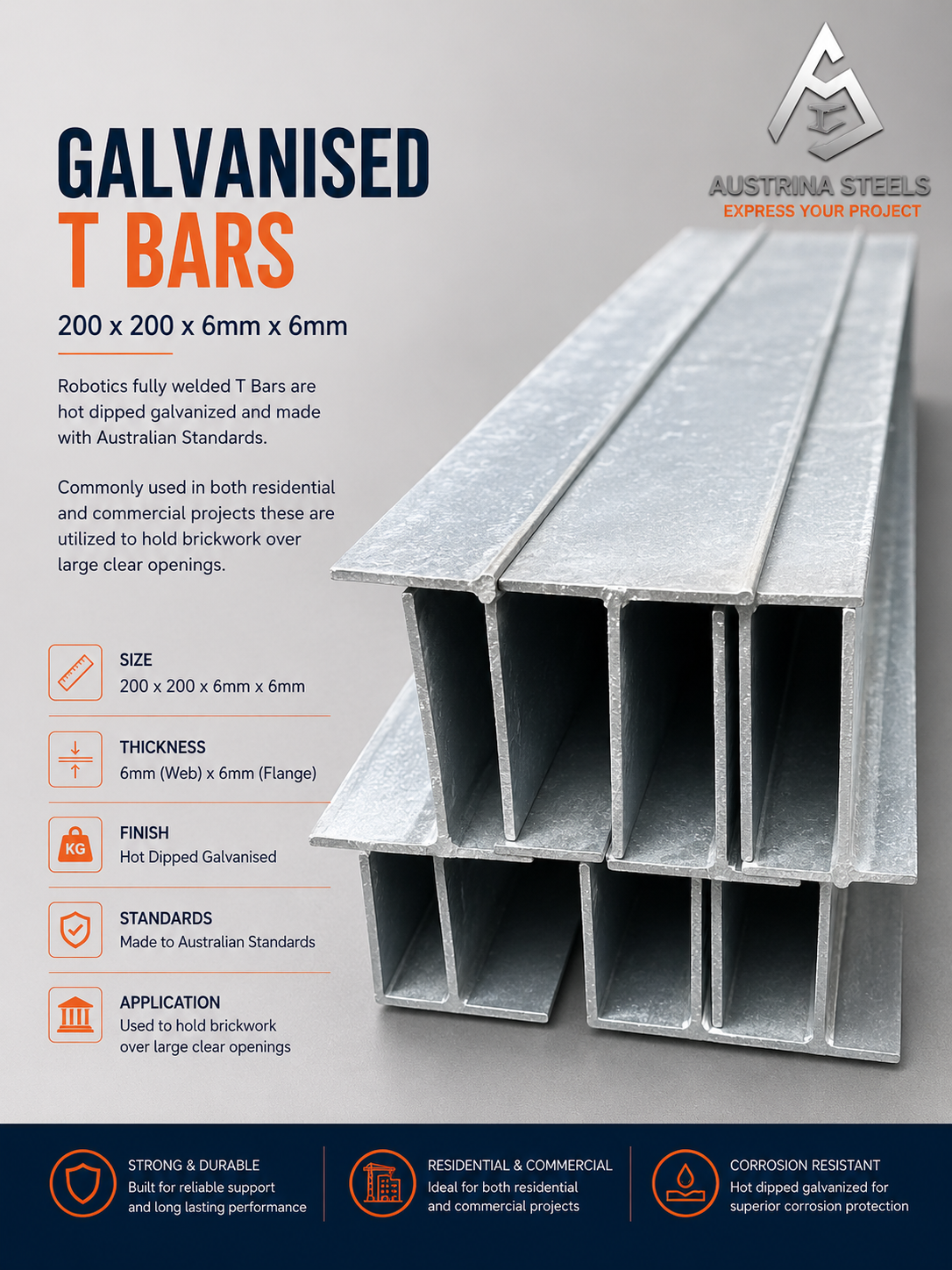 T bars lintels