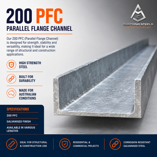 200 PFC Galvanized Parallel Flange