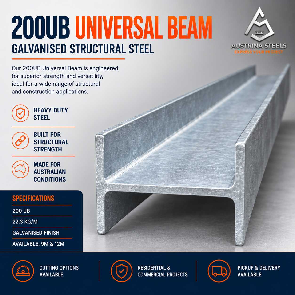 200UB GAL Universal Beam 22.3