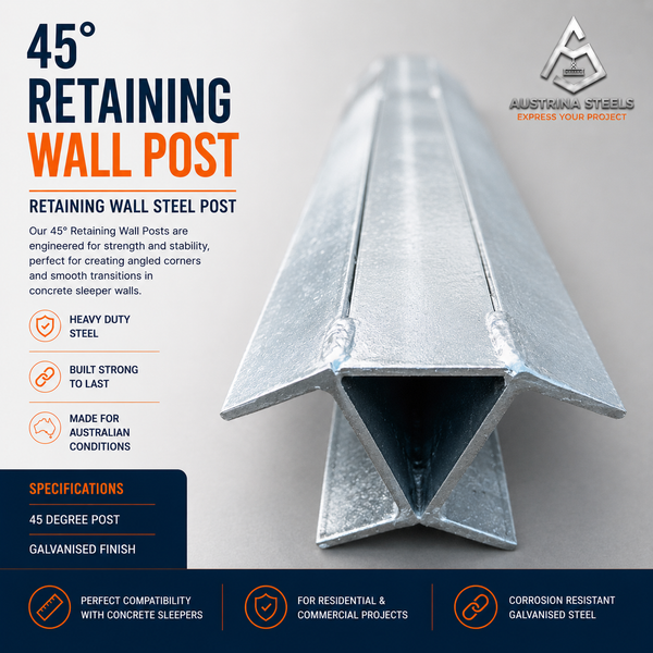 45 Degree Retaining Wall Post
