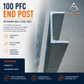 100 PFC Retaining Wall  End post