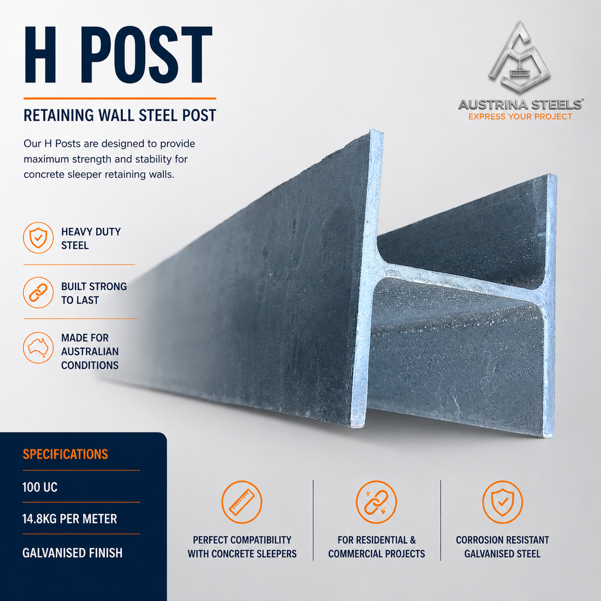 Retaining wall Steel Post