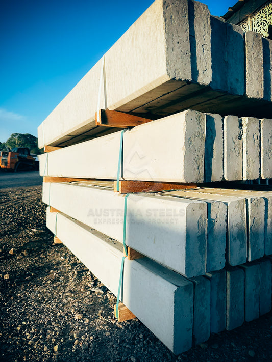 2.4- meter Smooth face Concrete Sleepers - Natural Color