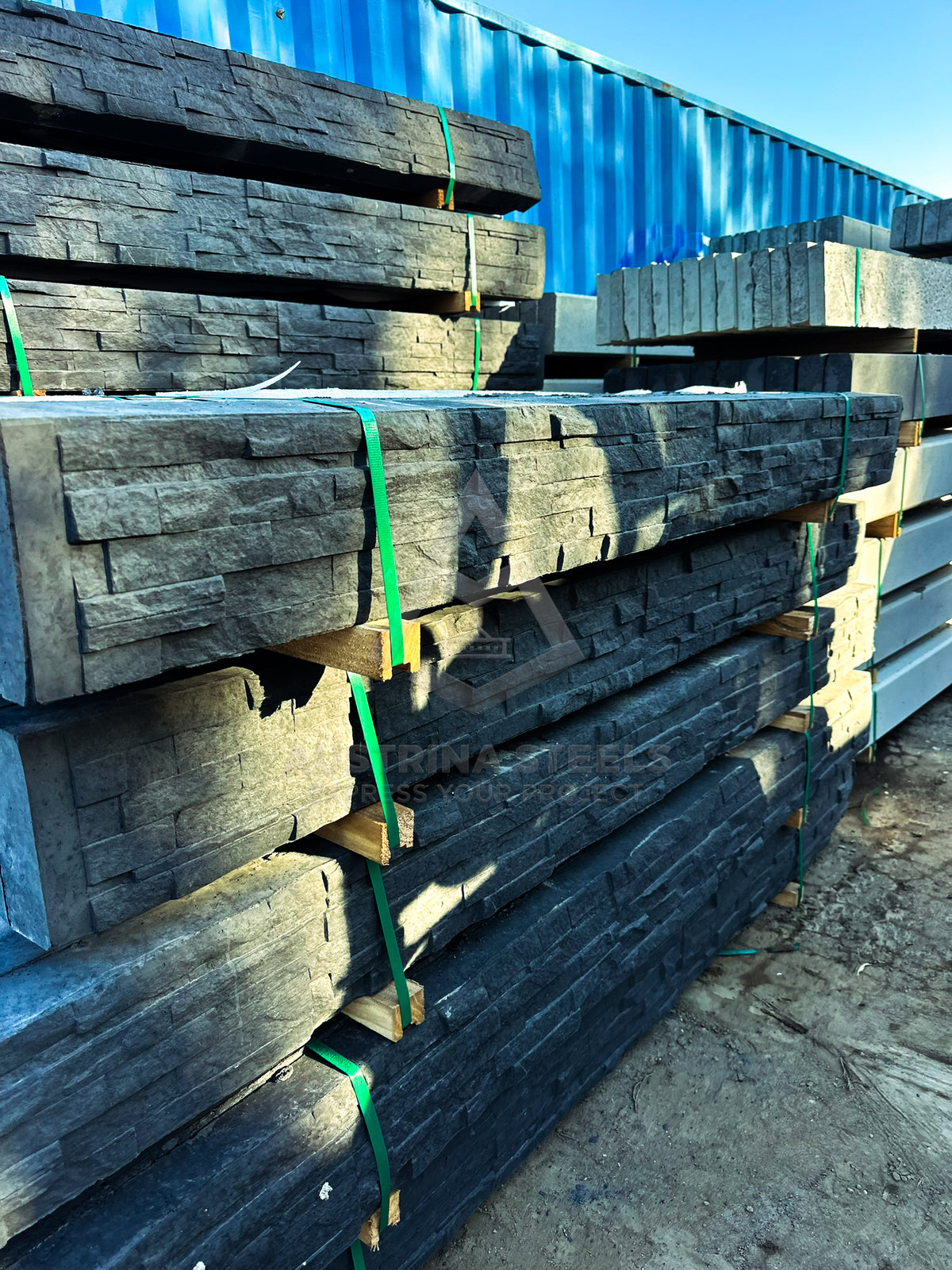 Stack Stone Concrete Sleepers for Retaining wall