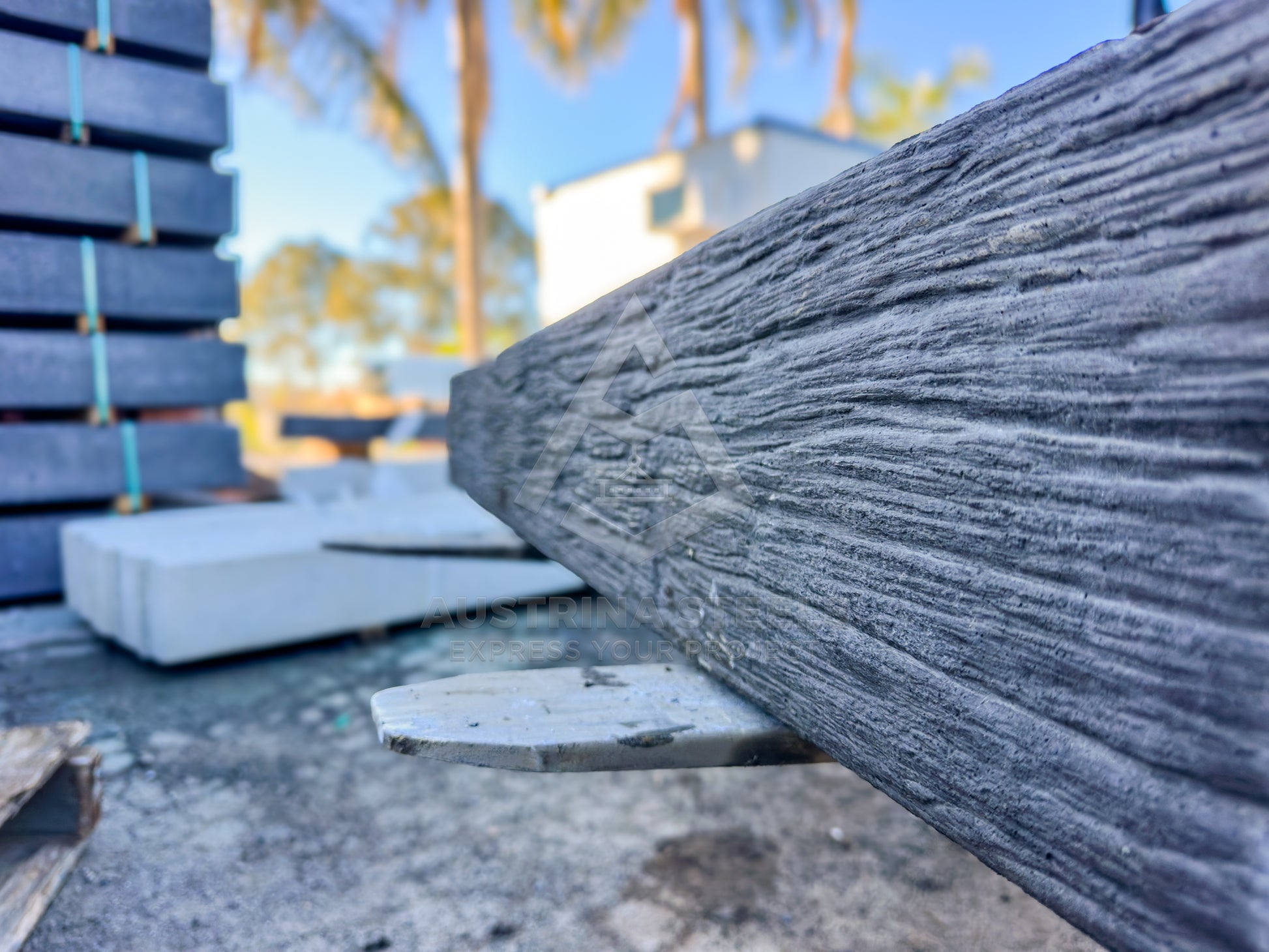 Wood grain Concrete Sleepers