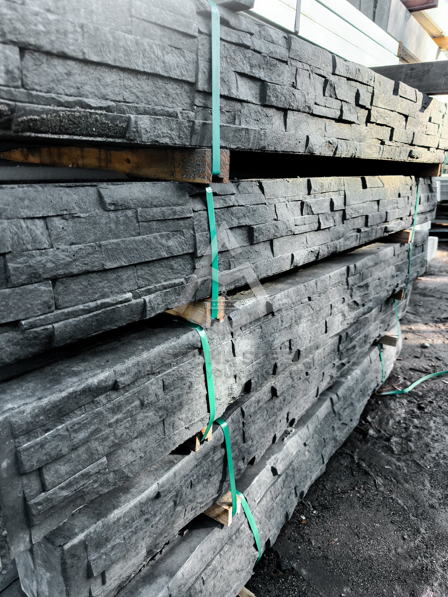 Stack Stone Concrete Sleepers for Retaining wall