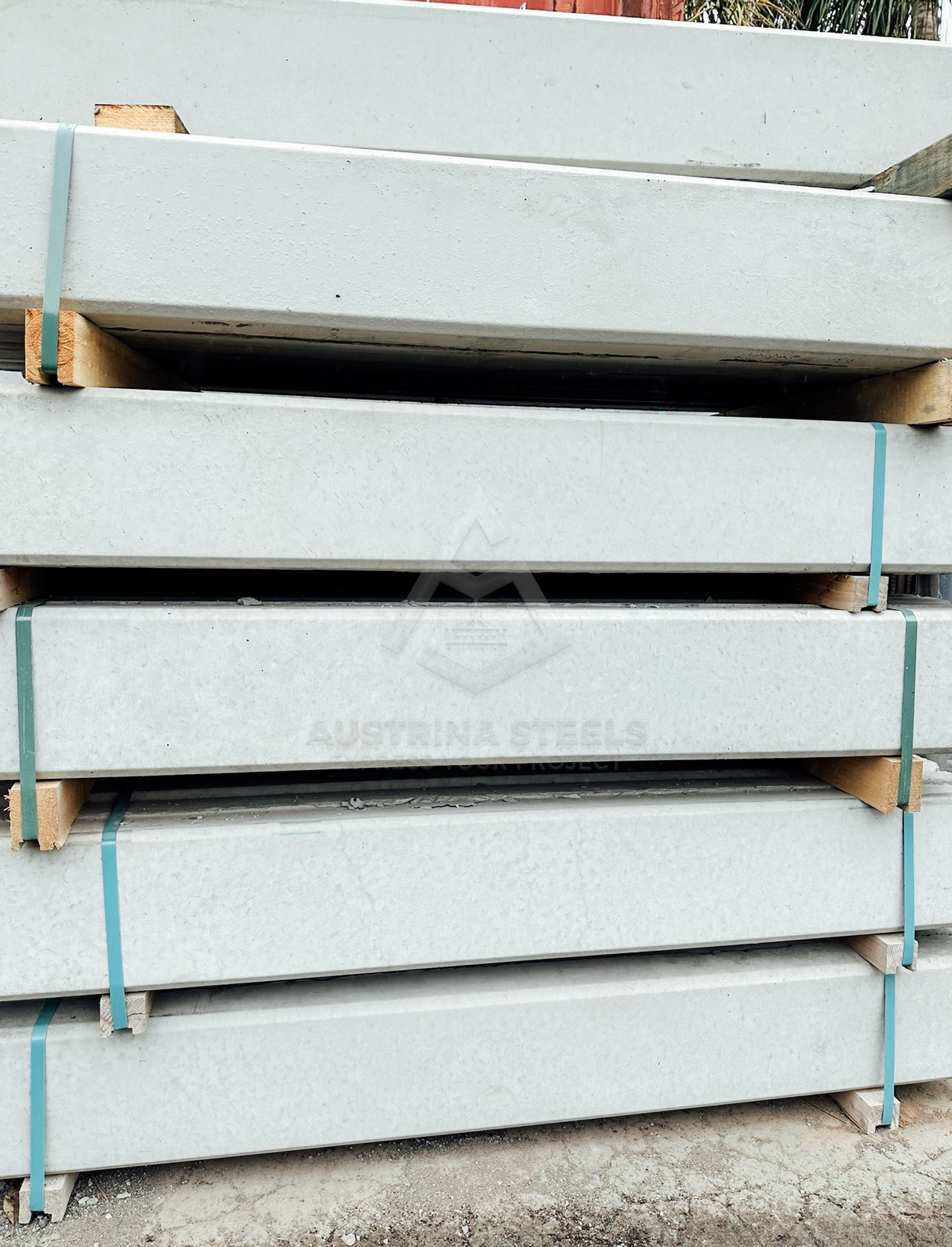 1.5-meter Smooth face Concrete Sleepers- Natural Colour