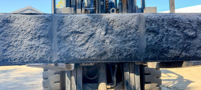 Rockface Concrete Sleepers and Steel Post,80mm