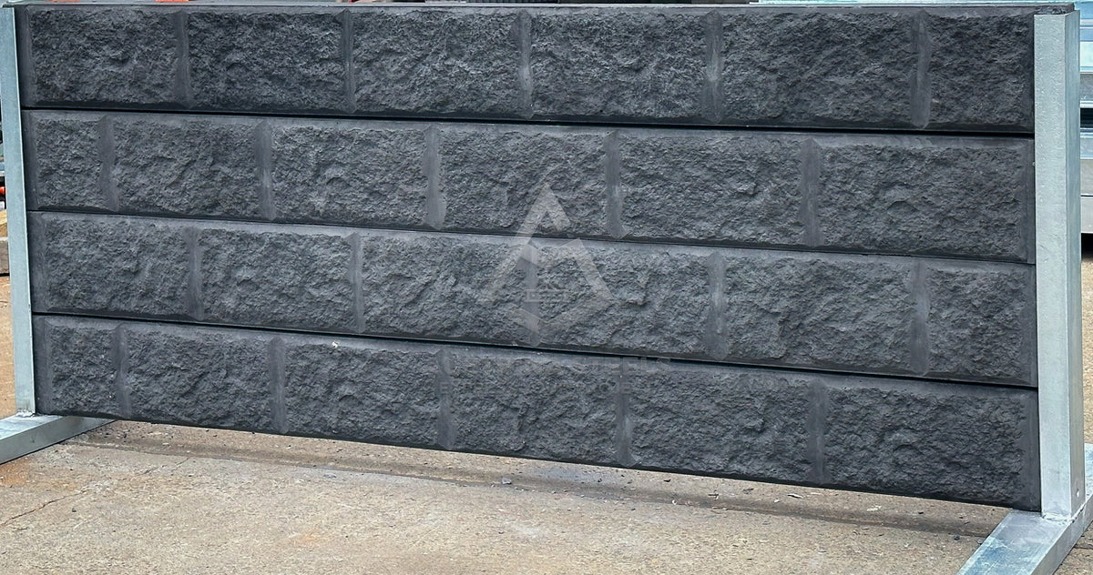 2.0m Rockface Concrete Sleepers