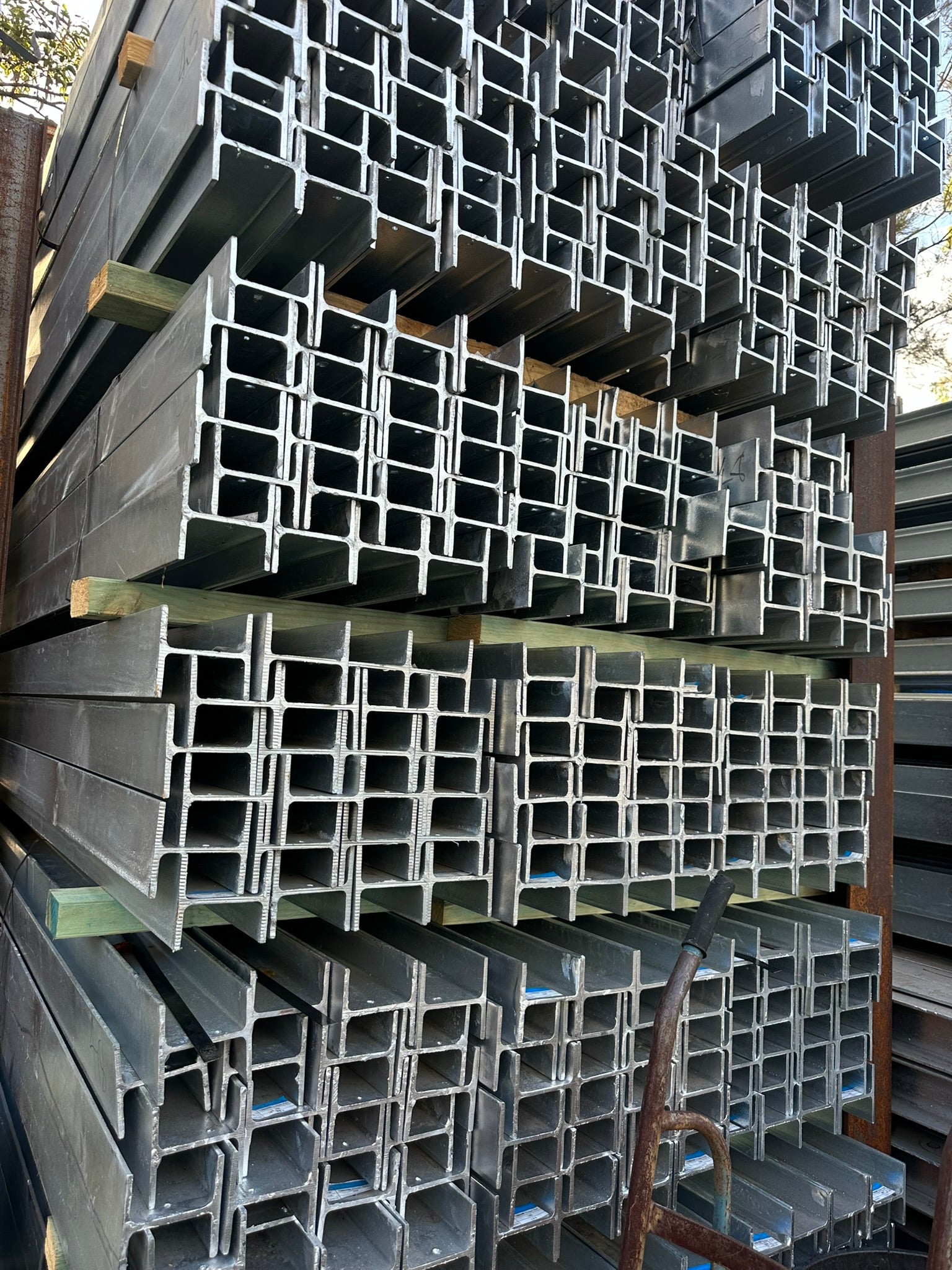 Retaining wall steel posts